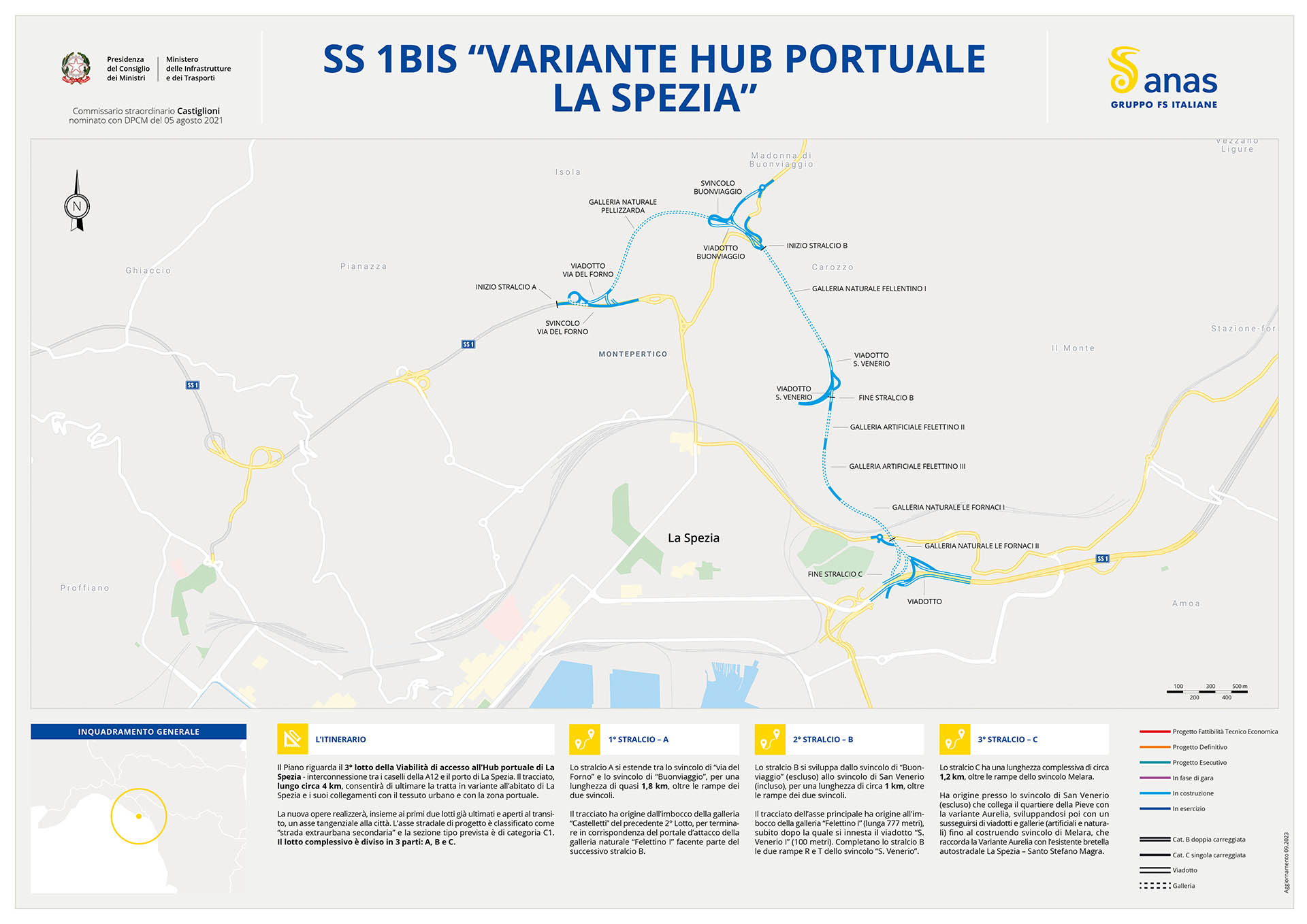 Apri il pdf della mappa SS1 bis La Spezia Commissario Castiglioni