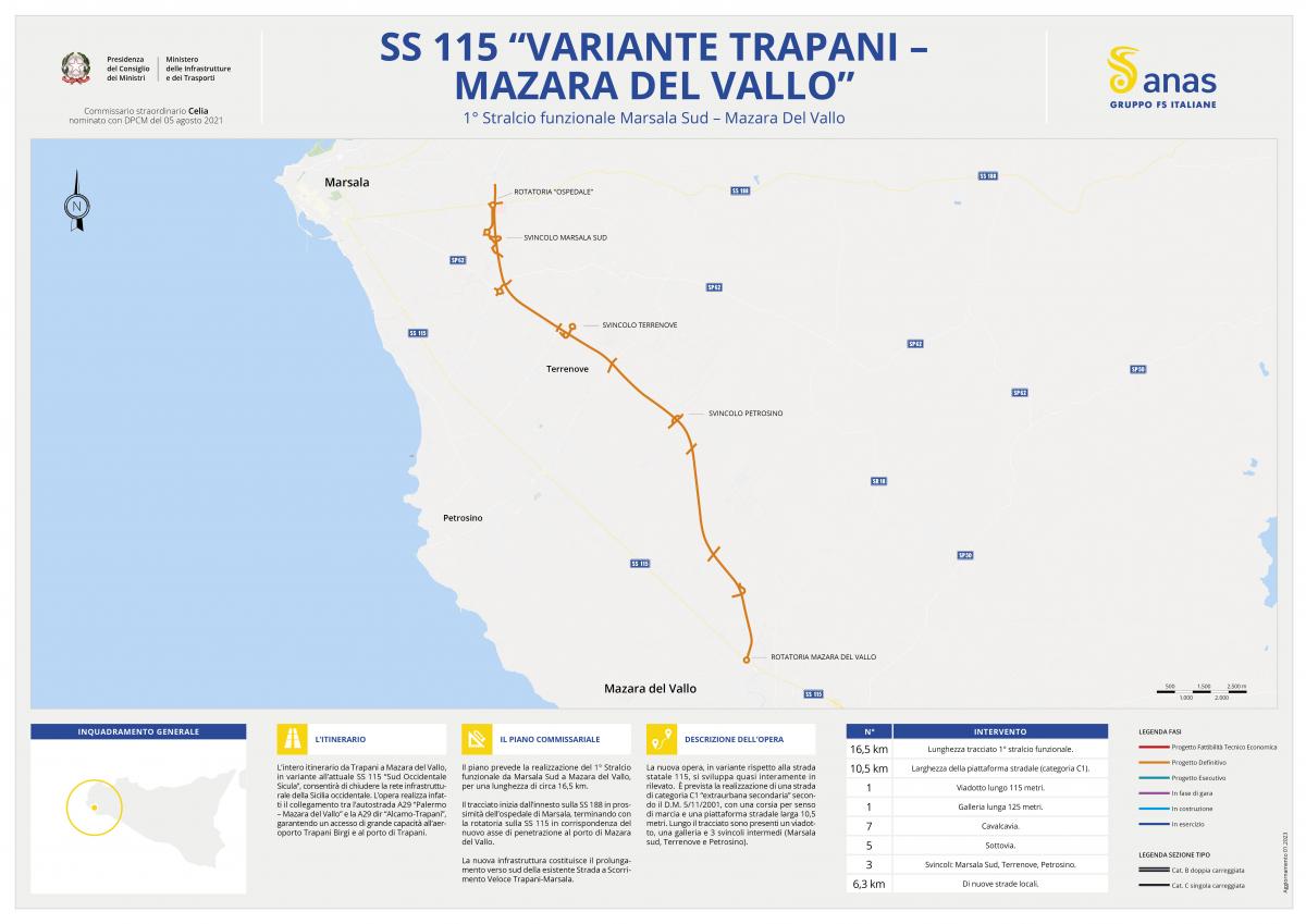 Apri il pdf della mappa SS115 Commissario Celia
