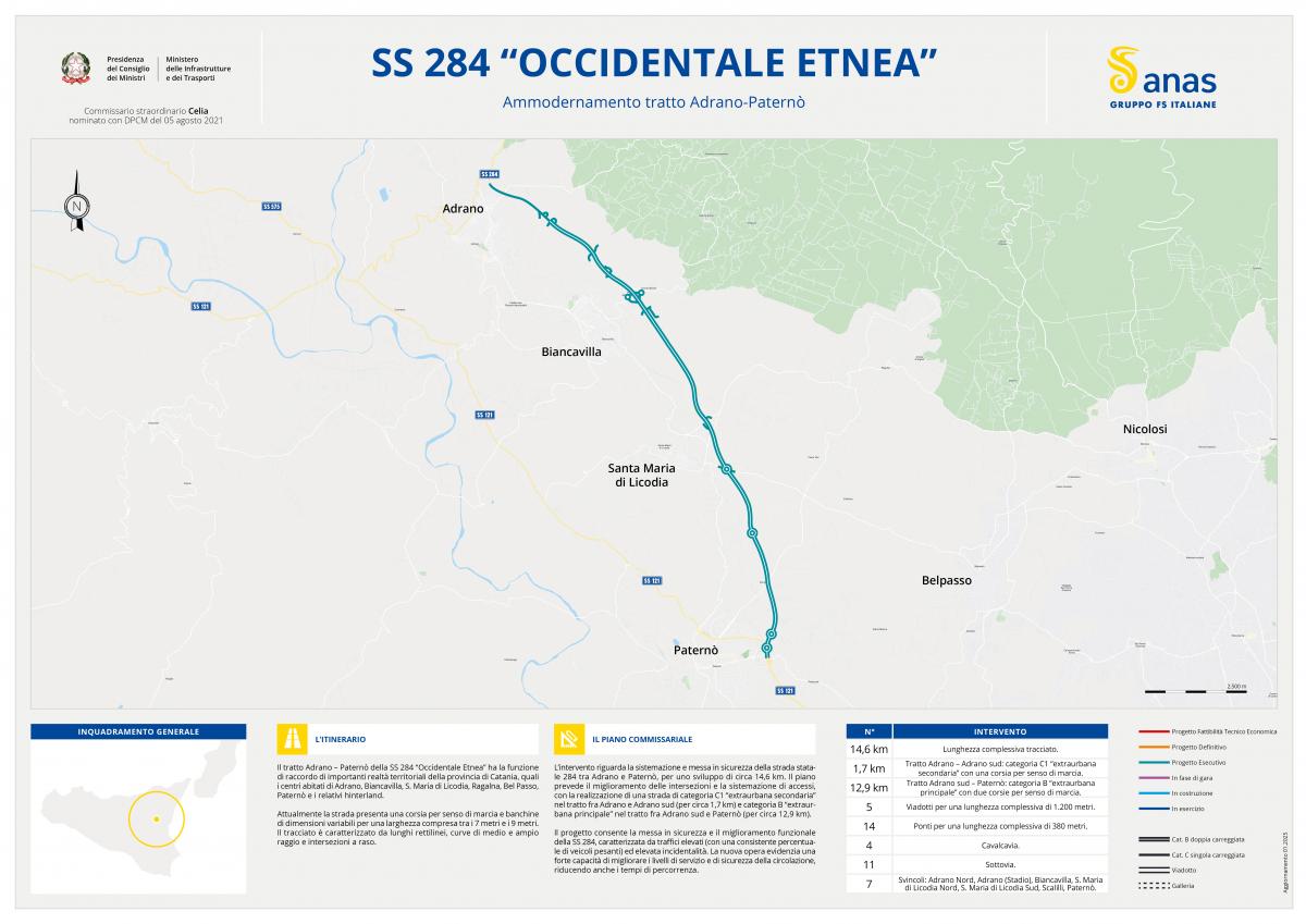 Apri il pdf della mappa SS284 Commissario Celia
