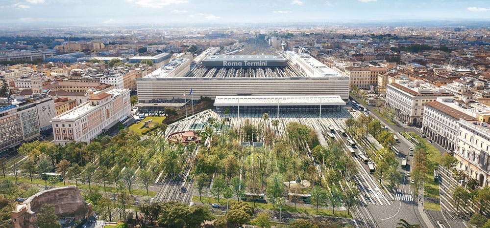 Render Piazza dei Cinquecento