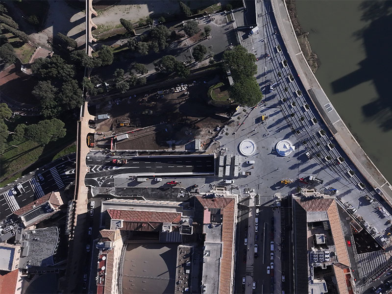 Piazza Pia - post operam