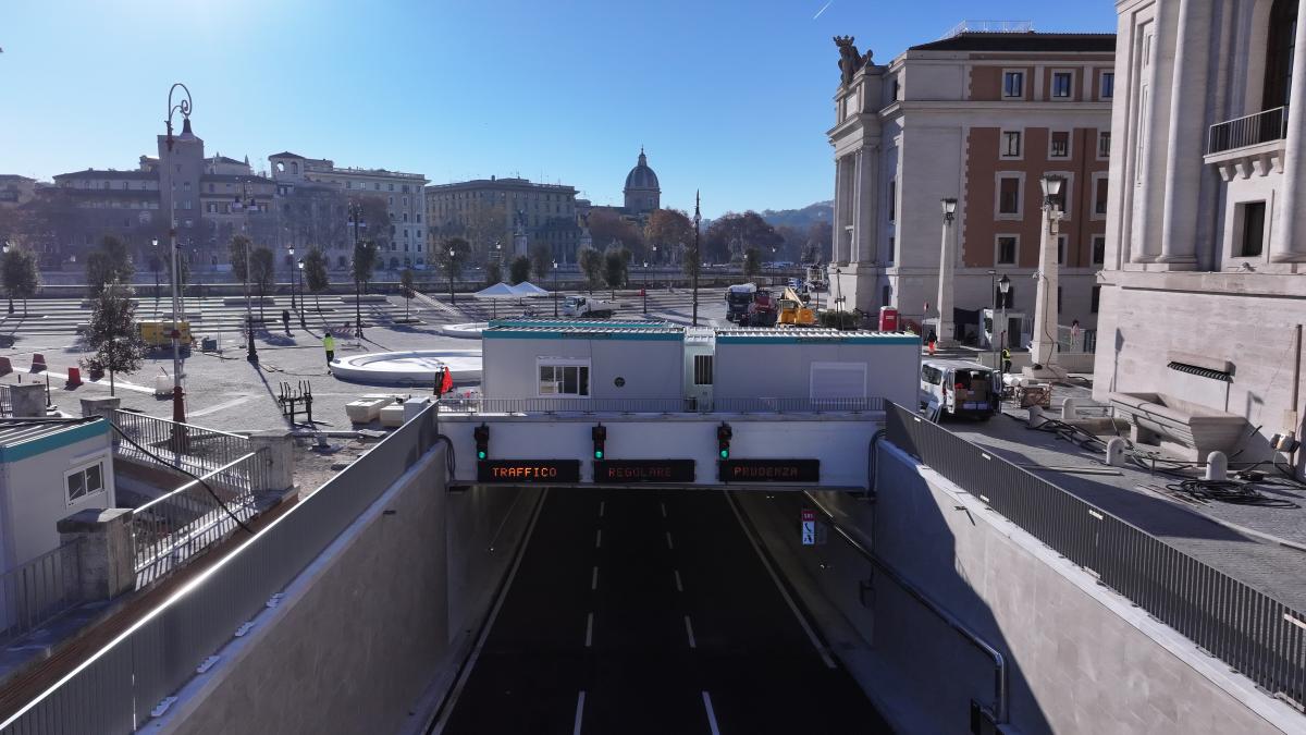 Il nuovo prolungamento del sottopasso Lungotevere in Sassia