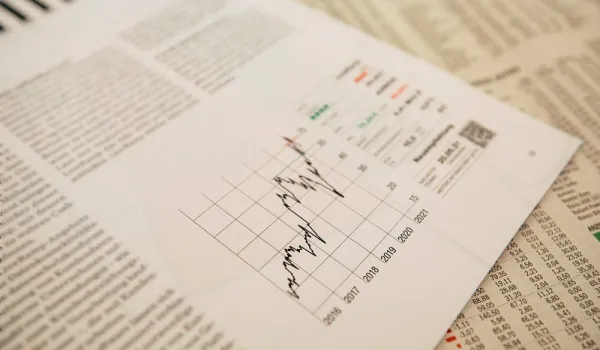 Grafico su un documento