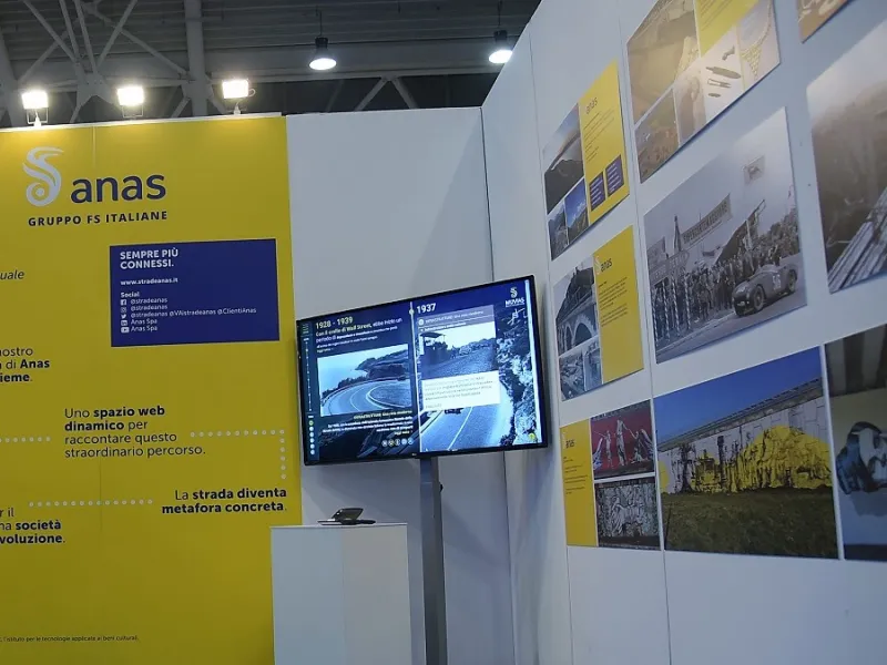 Angolo dello stand Anas in fiera