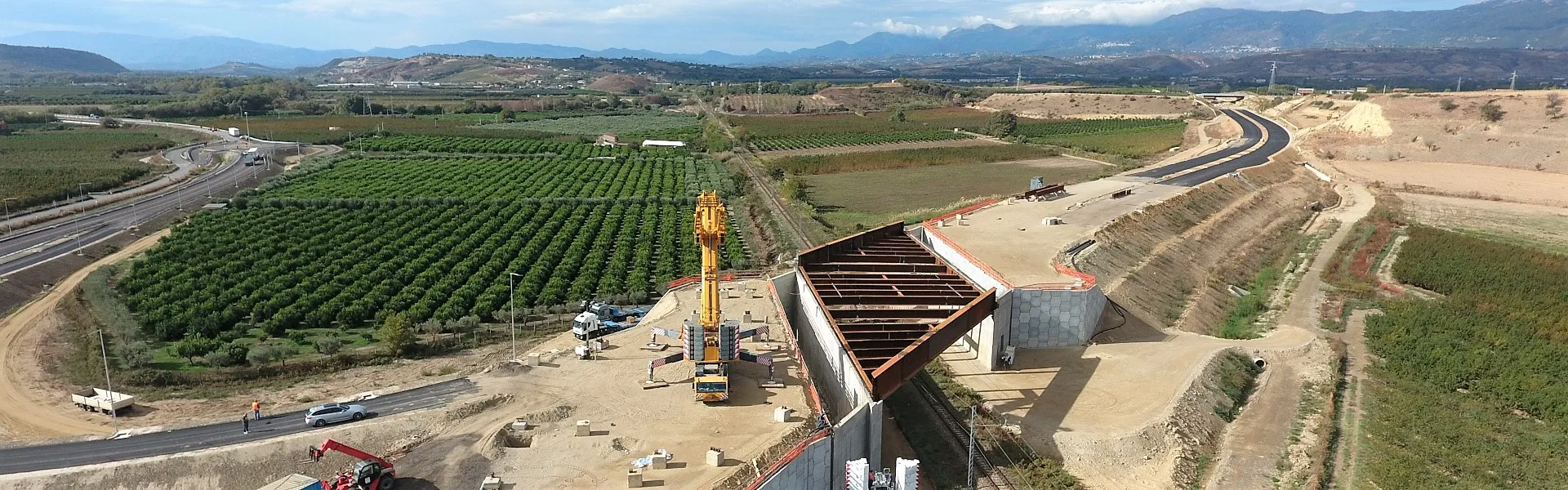 Strada in costruzione