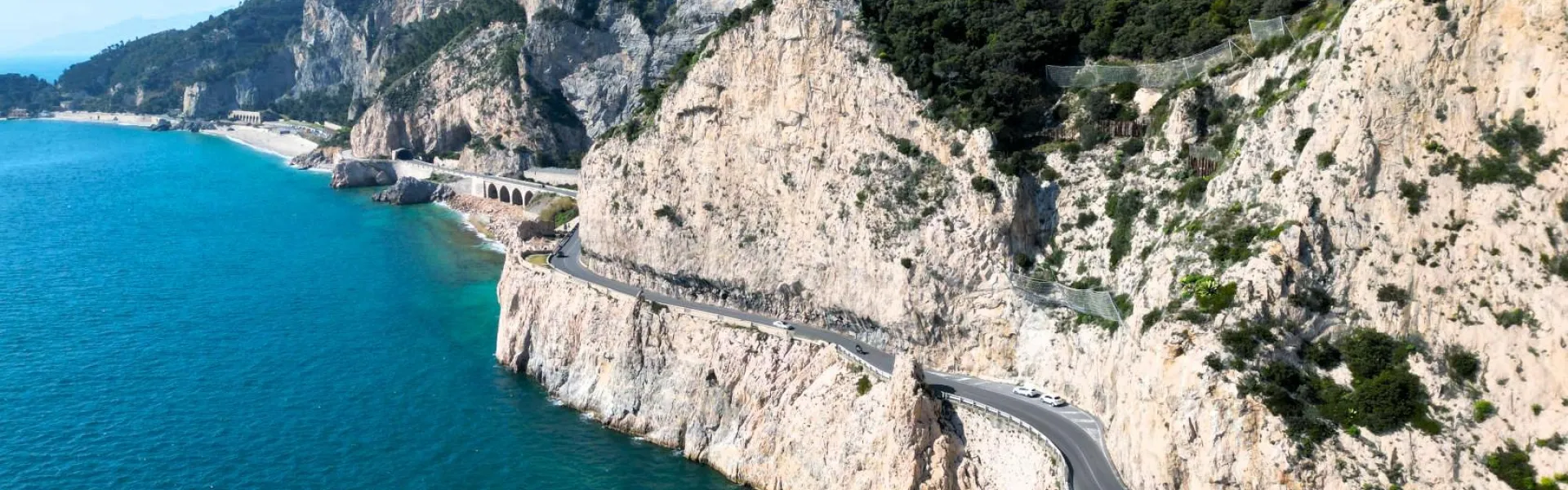 Foto della SS1 Aurelia in Liguria