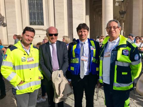 Mille 118 Miglia - Ing Lelio Russo con operatore Anas e volontari