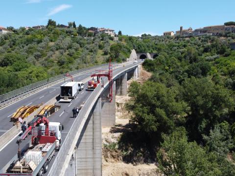 Lavori viadotto Montoro